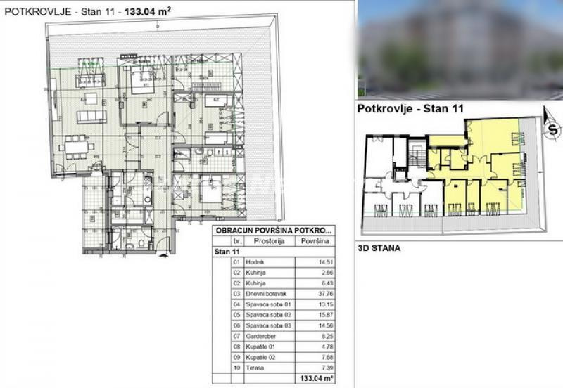 Four Bedroom Apartment for Sale, 126m2, Centar, Novi Sad Four Bedroom Apartment for Sale, 126m2, Centar, Novi Sad