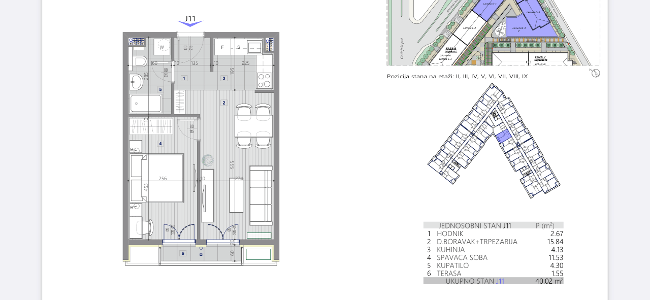 Prodaja, jednosoban stan, 40m2, Central Point, Podgorica Prodaja, jednosoban stan, 40m2, Central Point, Podgorica