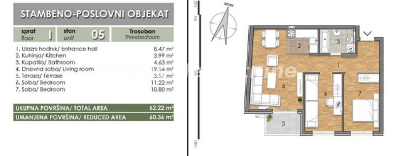 Prodaja, trosoban stan, 62m2, Futog, Novi Sad, Novi Sad Prodaja, trosoban stan, 62m2, Futog, Novi Sad, Novi Sad