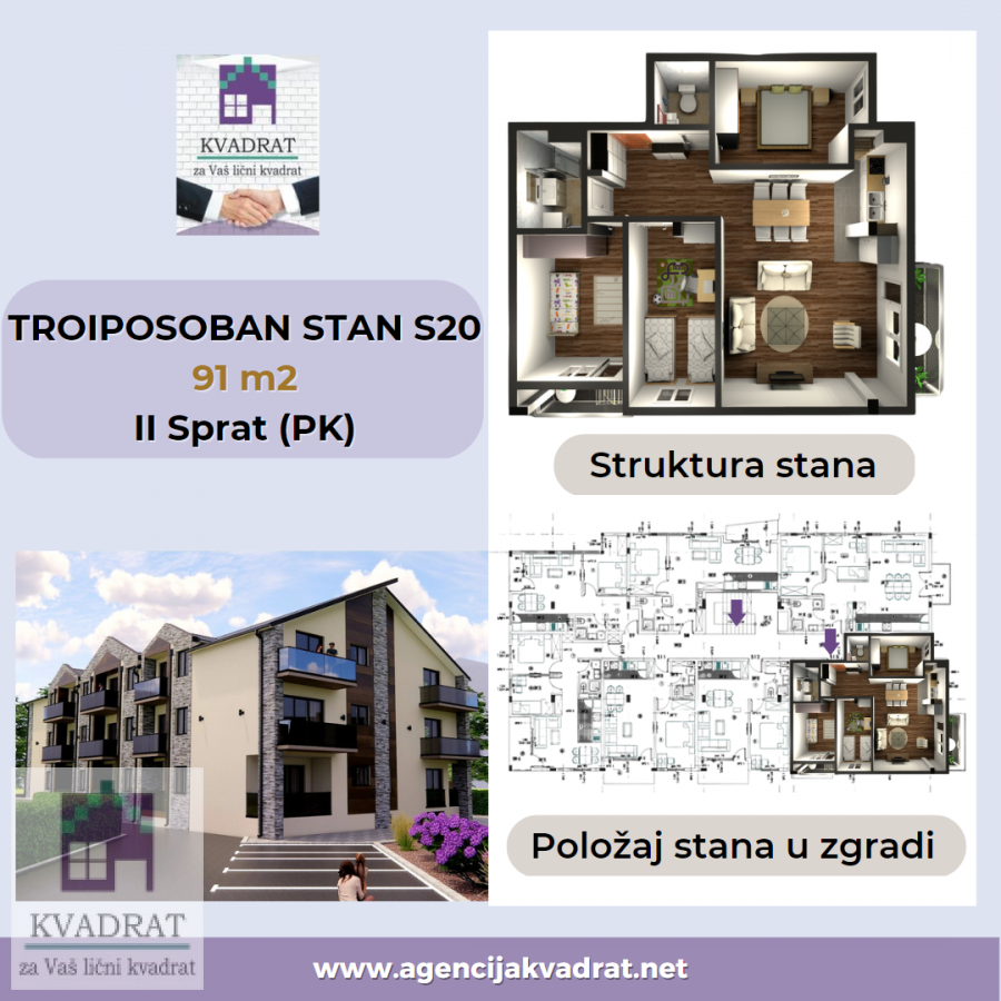 Prodaja, trosoban stan, 91m2, Obrenovac, Beograd Prodaja, trosoban stan, 91m2, Obrenovac, Beograd
